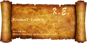 Knobel Endre névjegykártya